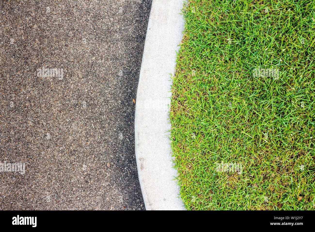 Trottoir de béton dans le parc Banque D'Images