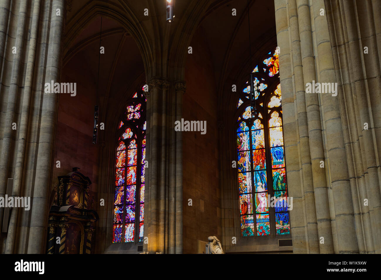 Détails à l'intérieur de la cathédrale Saint-Guy Banque D'Images