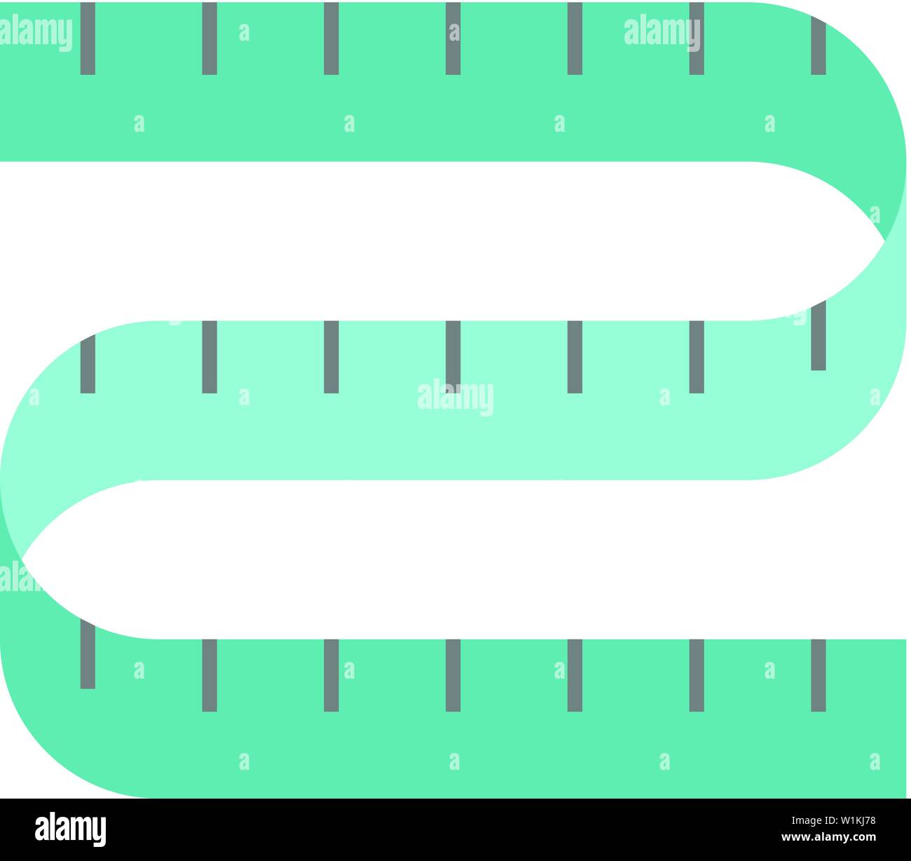 Ruban à mesurer dans l'icône de couleur plate style. L'industrie de la mode couture couturière sur mesure Illustration de Vecteur