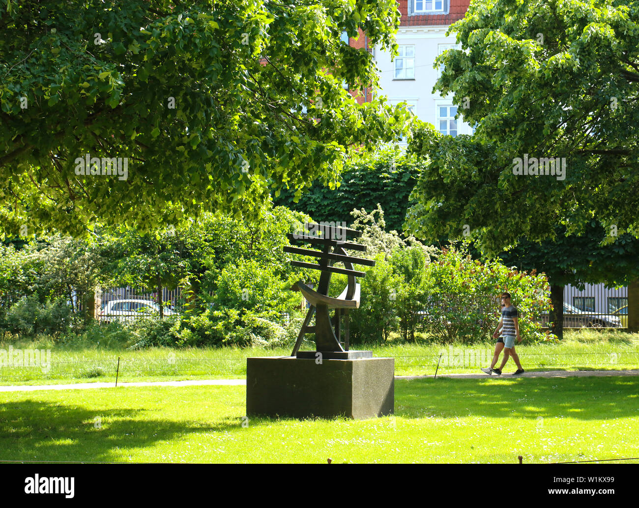 Copenhague, Danemark - 16 juin, 2019 Très belle vue sur le jardin du roi près de Rosenborg Castle dans le centre de Copenhague établi depuis début 17t Banque D'Images