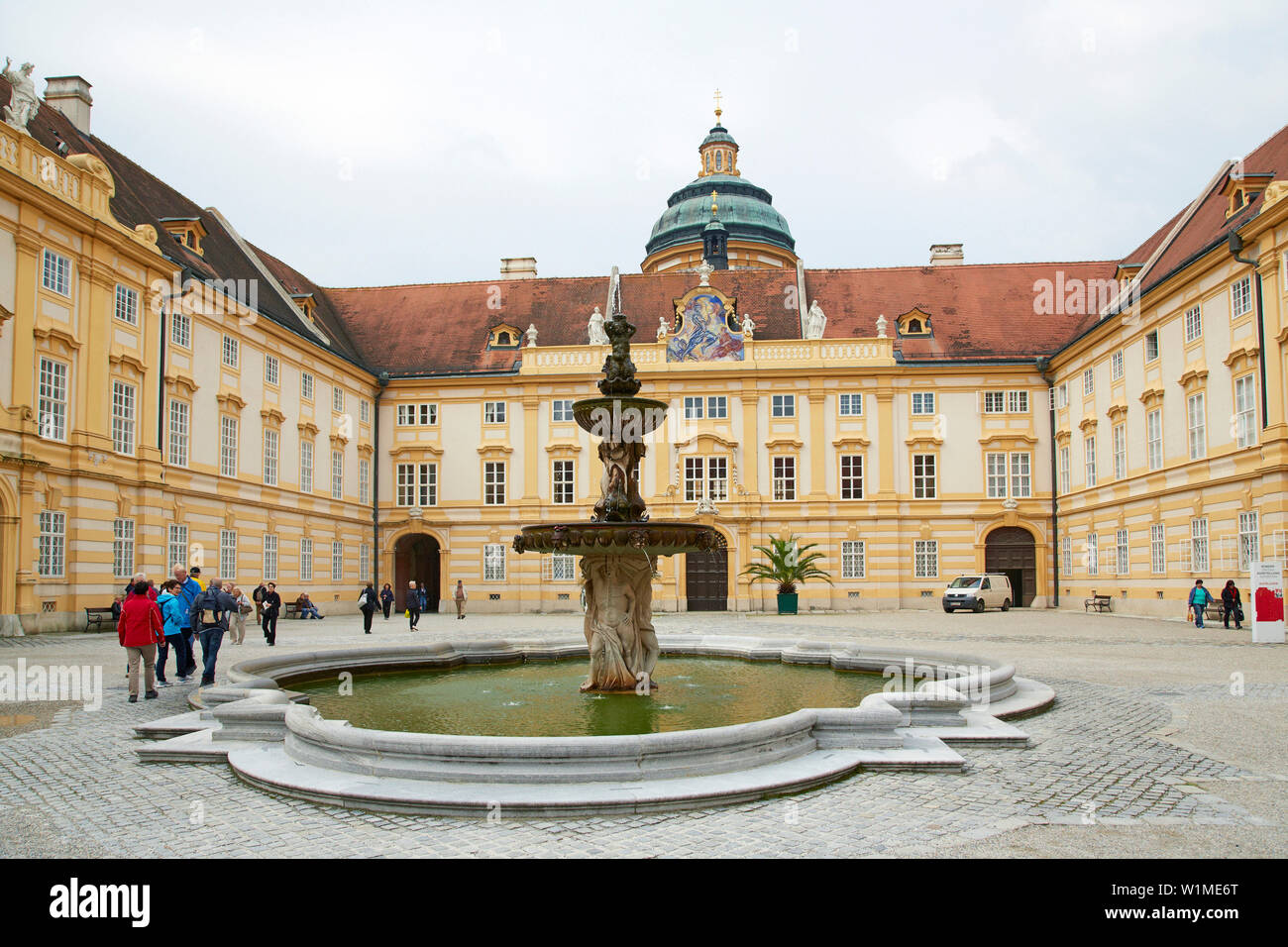 Stift Melk Wachau , , Danube , Basse-autriche , Basse-autriche , Autriche , Europe Banque D'Images