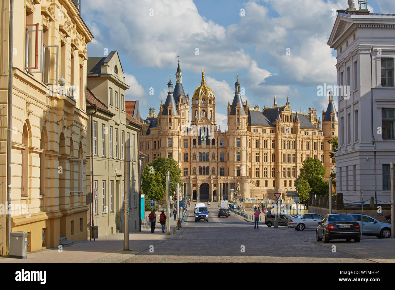 Château de Schwerin, Mecklenburg Vorpommern, Allemagne Banque D'Images