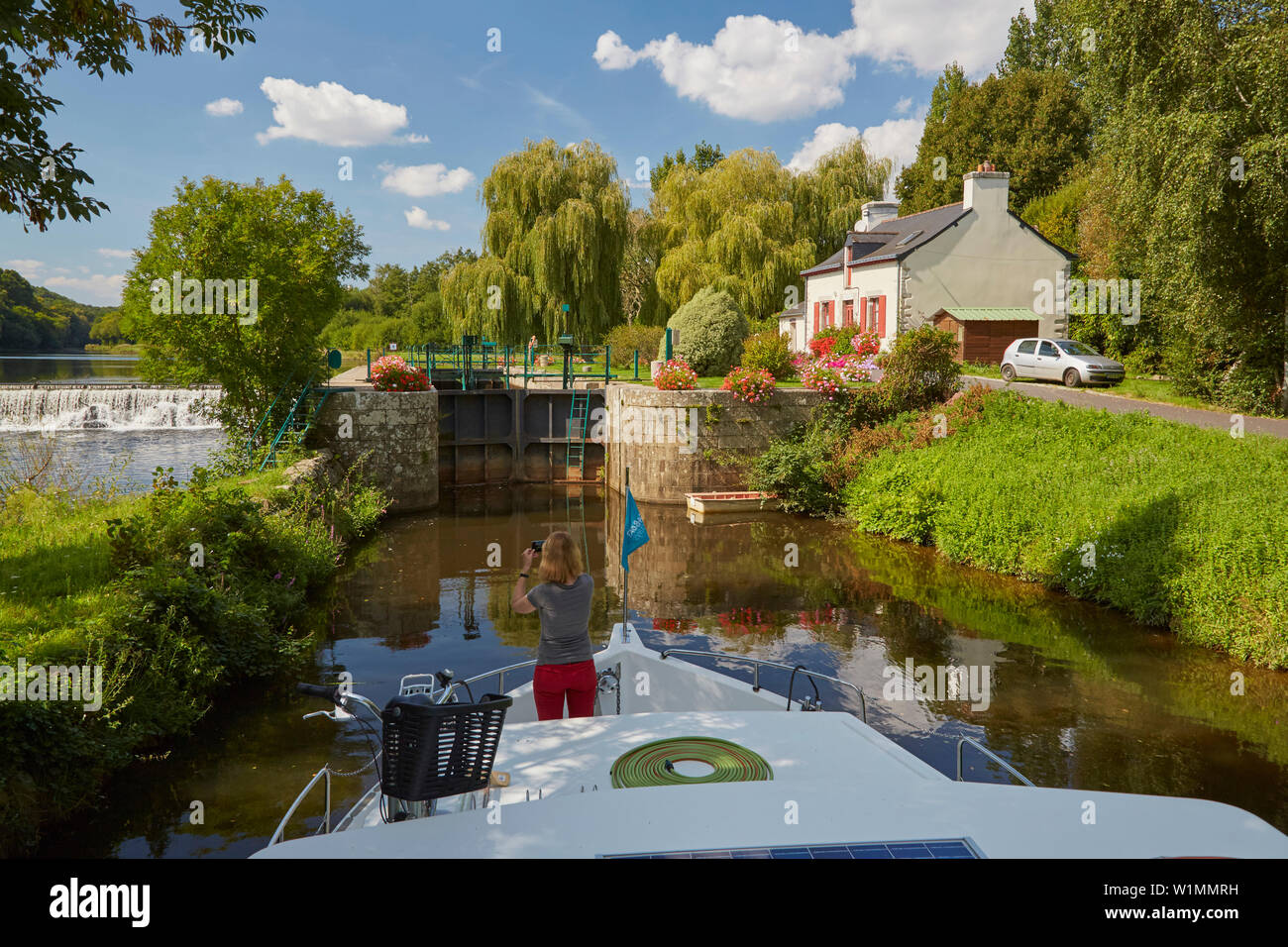 Canal de nantes a brest bretagne france Banque de photographies et d