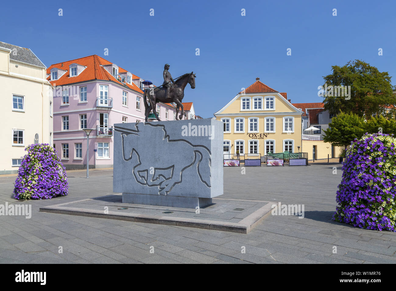 Marché en Sønderborg, Island Als, Danemark du Sud, Danemark, Scandinavie, dans le Nord de l'Europe Banque D'Images