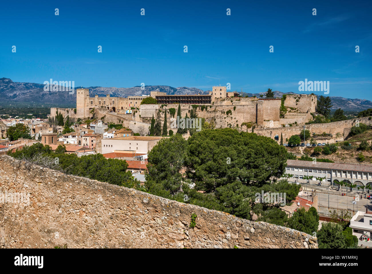 Castell de la Suda, château médiéval, aujourd'hui Parador de Tortosa, en Catalogne, Espagne Banque D'Images