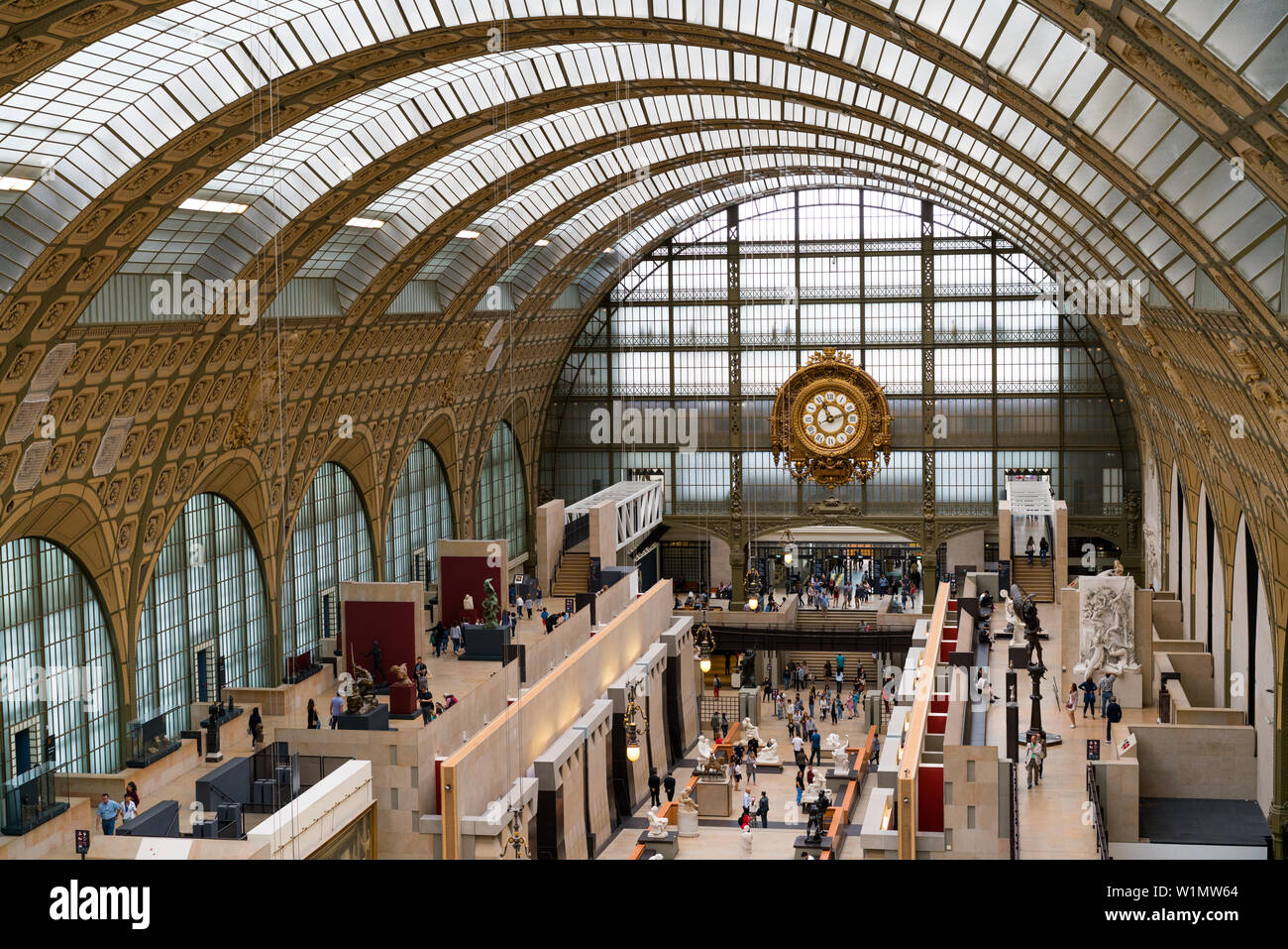 Paris, France - 30 juin 2017 : vue intérieure du Musée Orsay à Paris. Banque D'Images