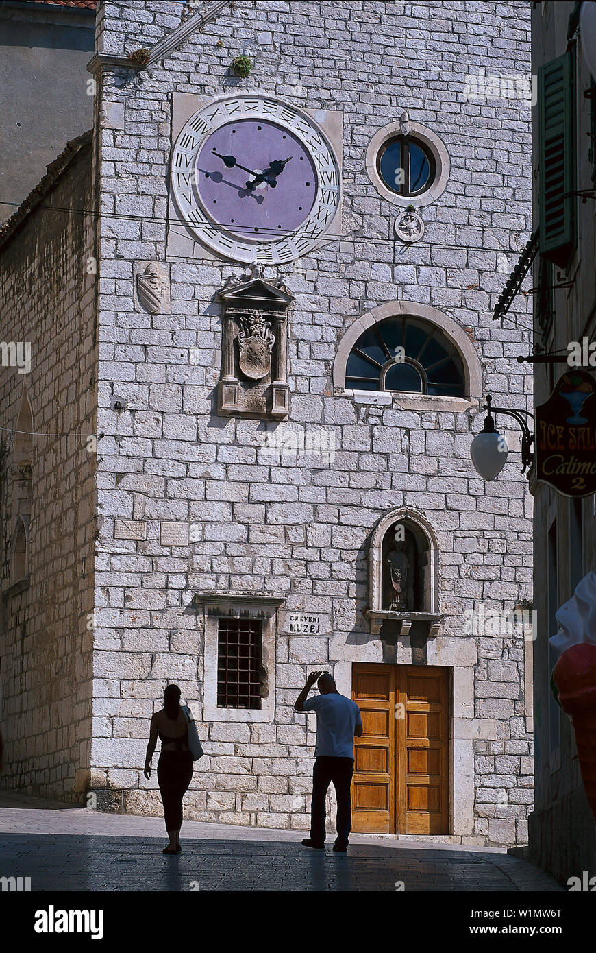 Saint Barabara dans Old Town, Sibenik Croatie Banque D'Images