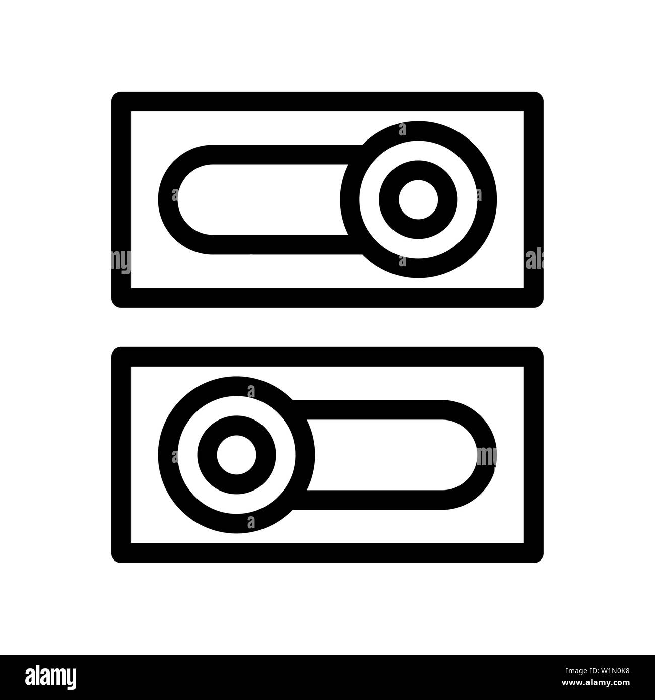 L'icône du bouton d'alimentation. télévision illustration du bouton d'alimentation pour l'icône vecteur web. L'utilisation parfaite pour le site web, le motif, l'app, etc. Banque D'Images