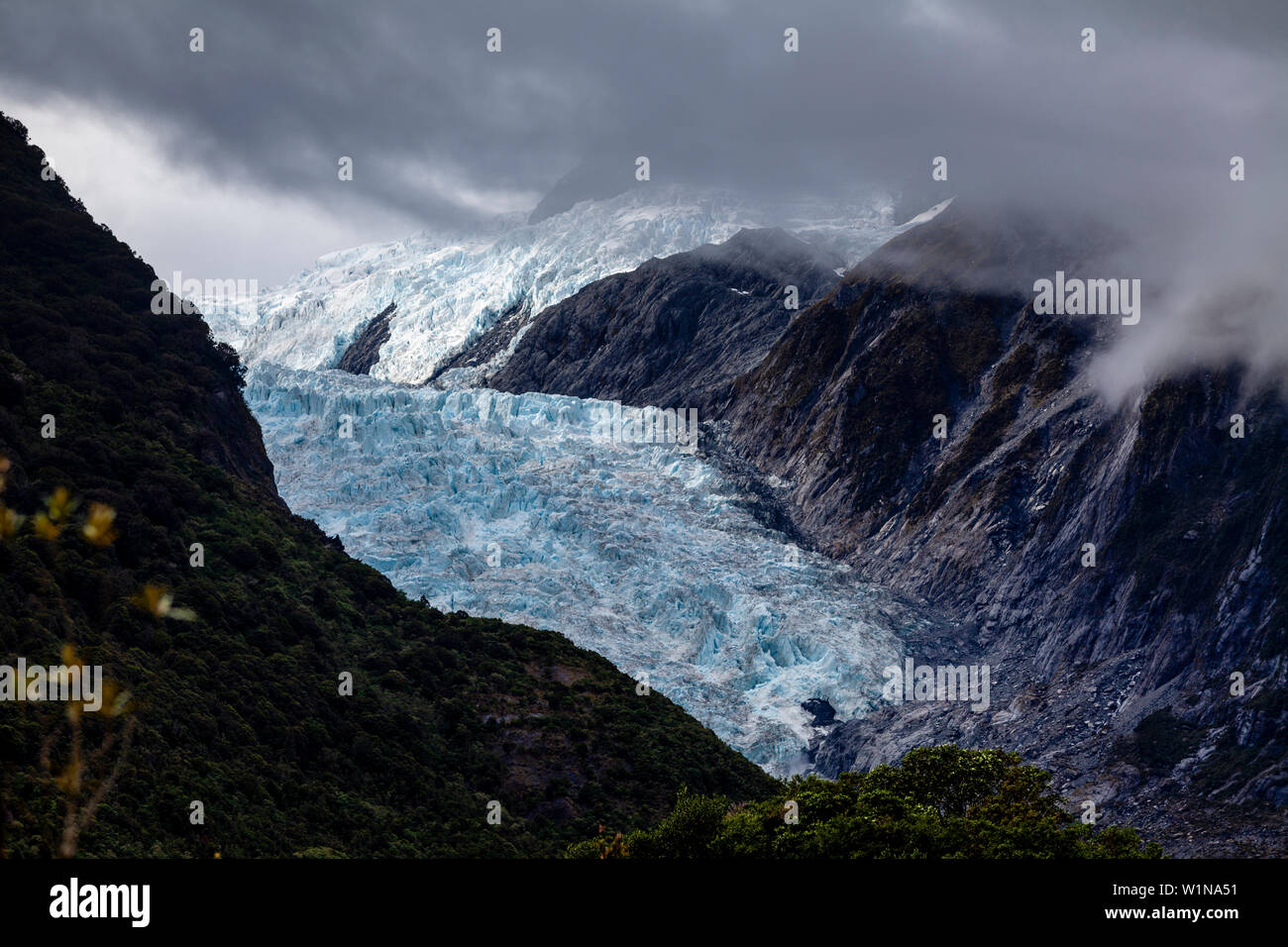 Franz Josef Glacier, île du Sud, Nouvelle-Zélande Banque D'Images