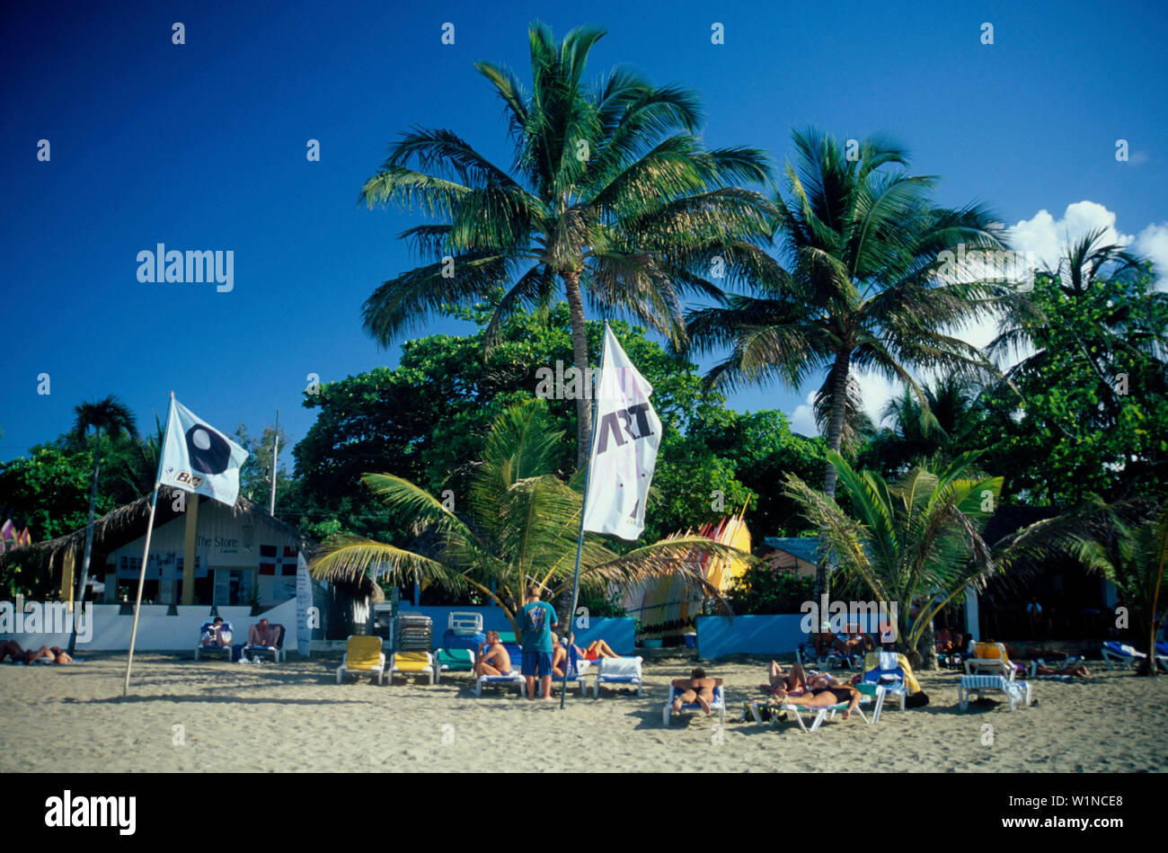 Surfstrand Nordkueste, Cabarete, Dominikanische Republik Afrika Banque D'Images