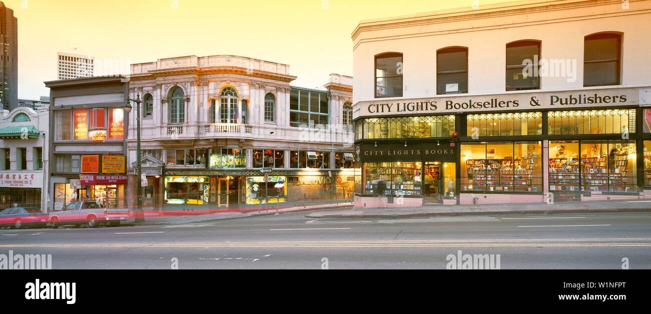 San Francisco, CA USA City Lights bookstore Banque D'Images