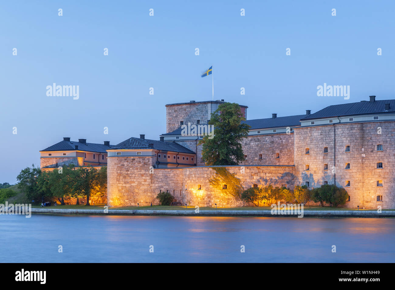Kastell forteresse à Vaxholm, l'archipel de Stockholm, Uppland, Stockholms terre, sud de la Suède, Suède, Scandinavie, dans le Nord de l'Europe Banque D'Images
