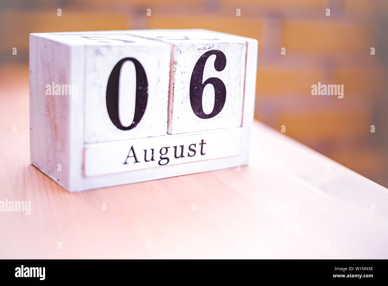 6 août - 6 août - anniversaire - Journée internationale - Journée Nationale Photo Stock - Alamy