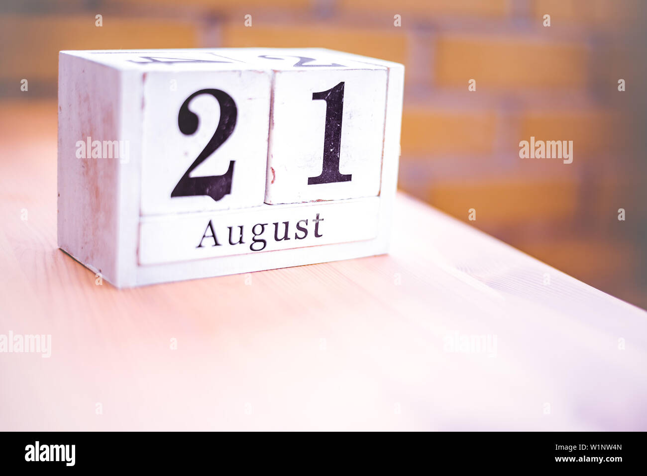 21 Août - 21 août - anniversaire - Journée internationale - Journée Nationale Photo Stock - Alamy