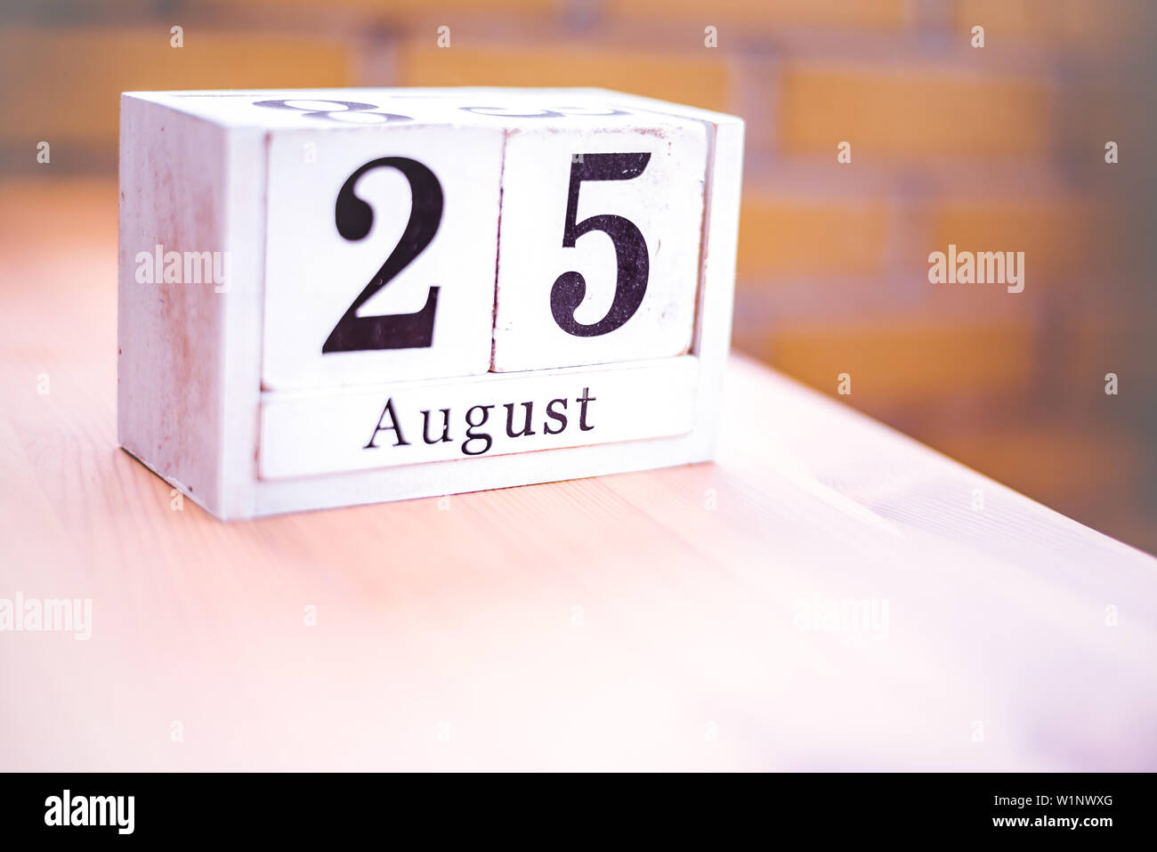 25 Août - 25 août - anniversaire - Journée internationale - Journée Nationale Photo Stock - Alamy