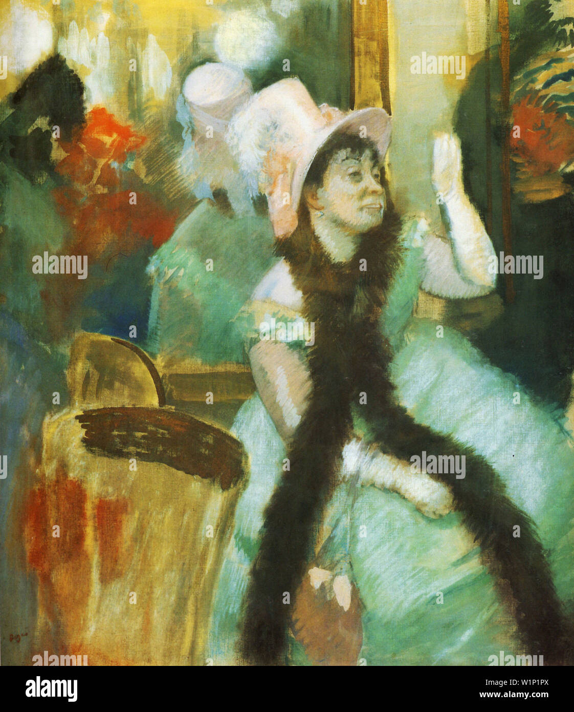 Edgar Degas - Bal costumé Portrait Après Portrait Madame Dietz Monnin, 1879 Banque D'Images