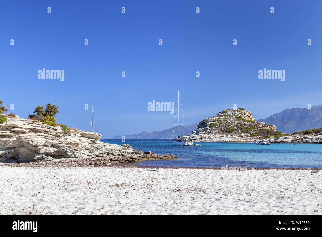 Plage Plage de Loto dans le désert des Agriates, près de Saint-Florent, en Corse, le sud de la France, France, Europe du Sud Banque D'Images