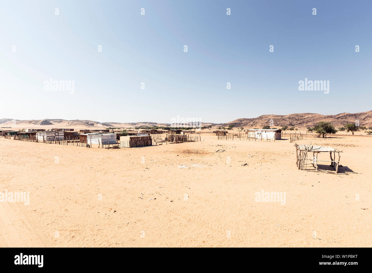 Les cabanes de De Riet, Damaraland, Namibie, Kunene Banque D'Images