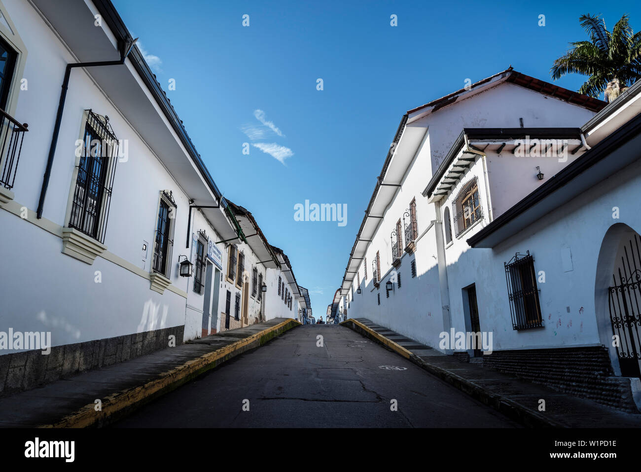 Maisons Blanches coloniale, Popayan, Departmento de Cauca, Colombie, Southamerica Banque D'Images