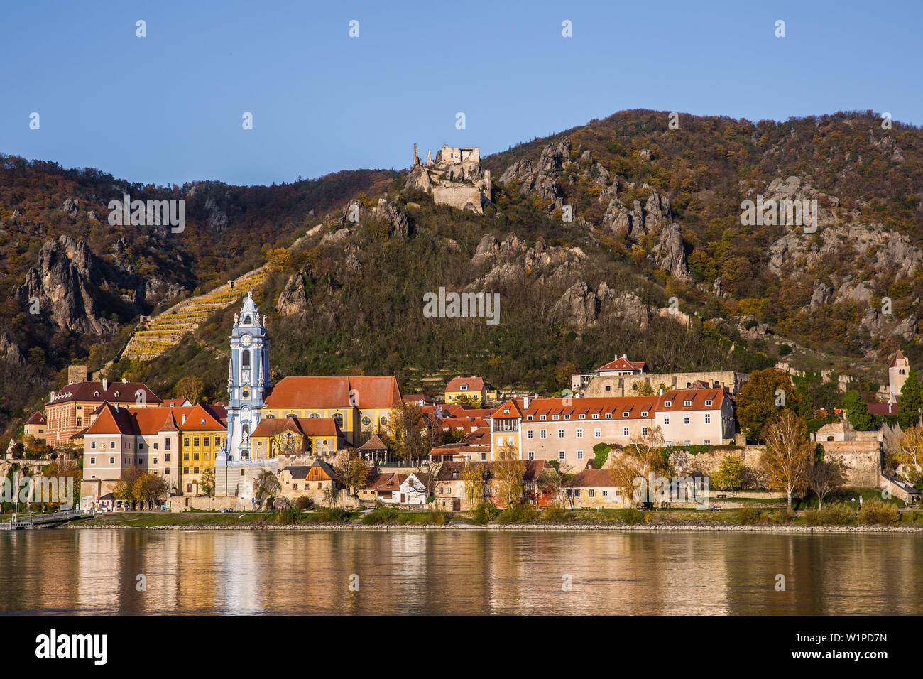 Dürnstein en automne, l'Autriche, Europe Banque D'Images