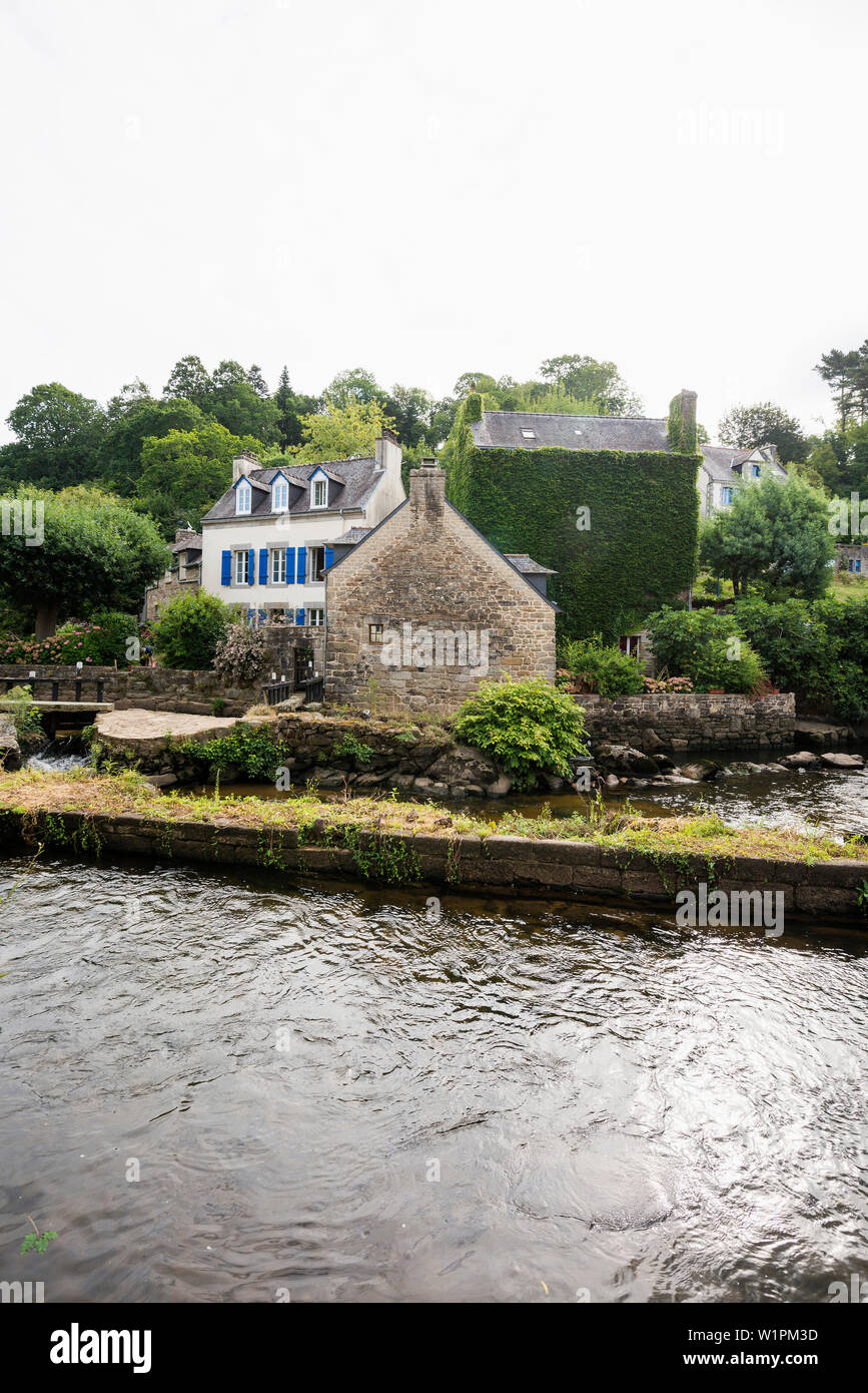 Pont Aven, place de l'artiste, finistere, Bretagne, France Banque D'Images