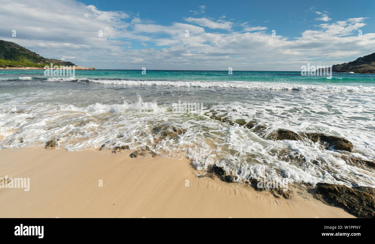 Cala Agulla, Majorque, Îles Baléares, Espagne Banque D'Images