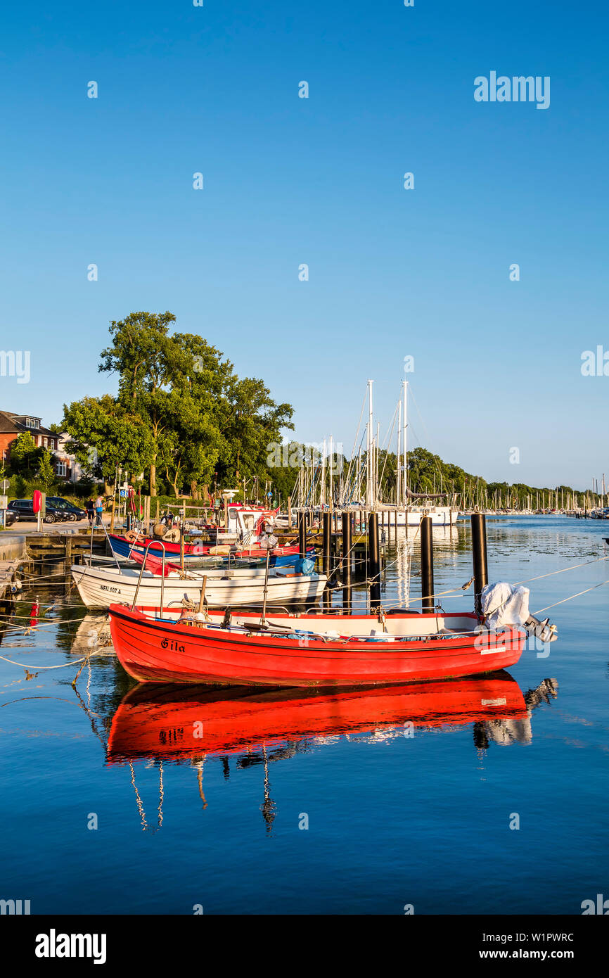 Marina, Neustadt, Baie de Luebeck, côte de la mer Baltique, Schleswig-Holstein, Allemagne Banque D'Images