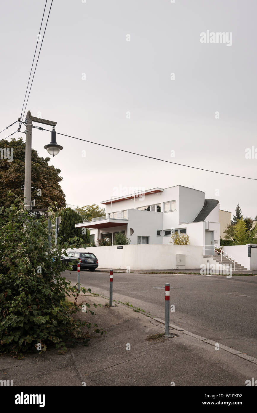 Chambre Weissenhof Scharoun, règlement, Stuttgart, Bade-Wurtemberg, Allemagne Banque D'Images