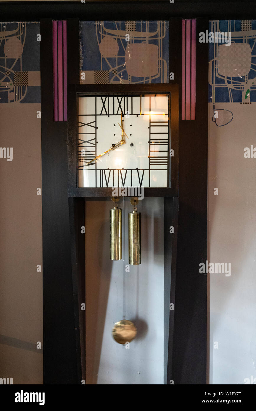 Intérieur de Hill House conçu pour Walter Blackie par Charles Rennie Mackintosh, Helensburgh, Ecosse, Royaume-Uni Banque D'Images