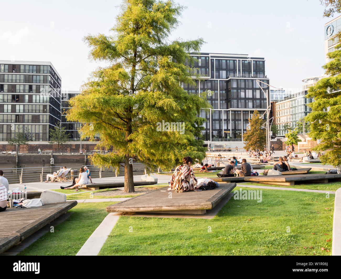 Marco Polo terrasses, Harbour City, ville hanséatique de Hambourg, Allemagne, Europe Banque D'Images