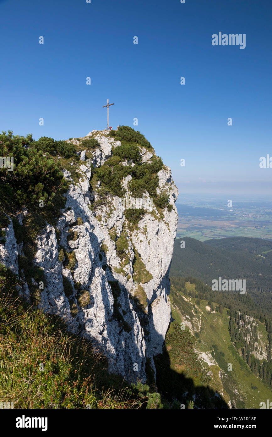 Sommet de montagne Benediktenwand, Haute-Bavière, Alpes, France, Europe Banque D'Images