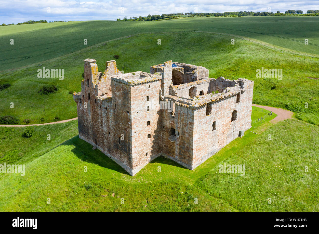 Portrait de Crichton Château de Midlothian, Ecosse, Royaume-Uni Banque D'Images