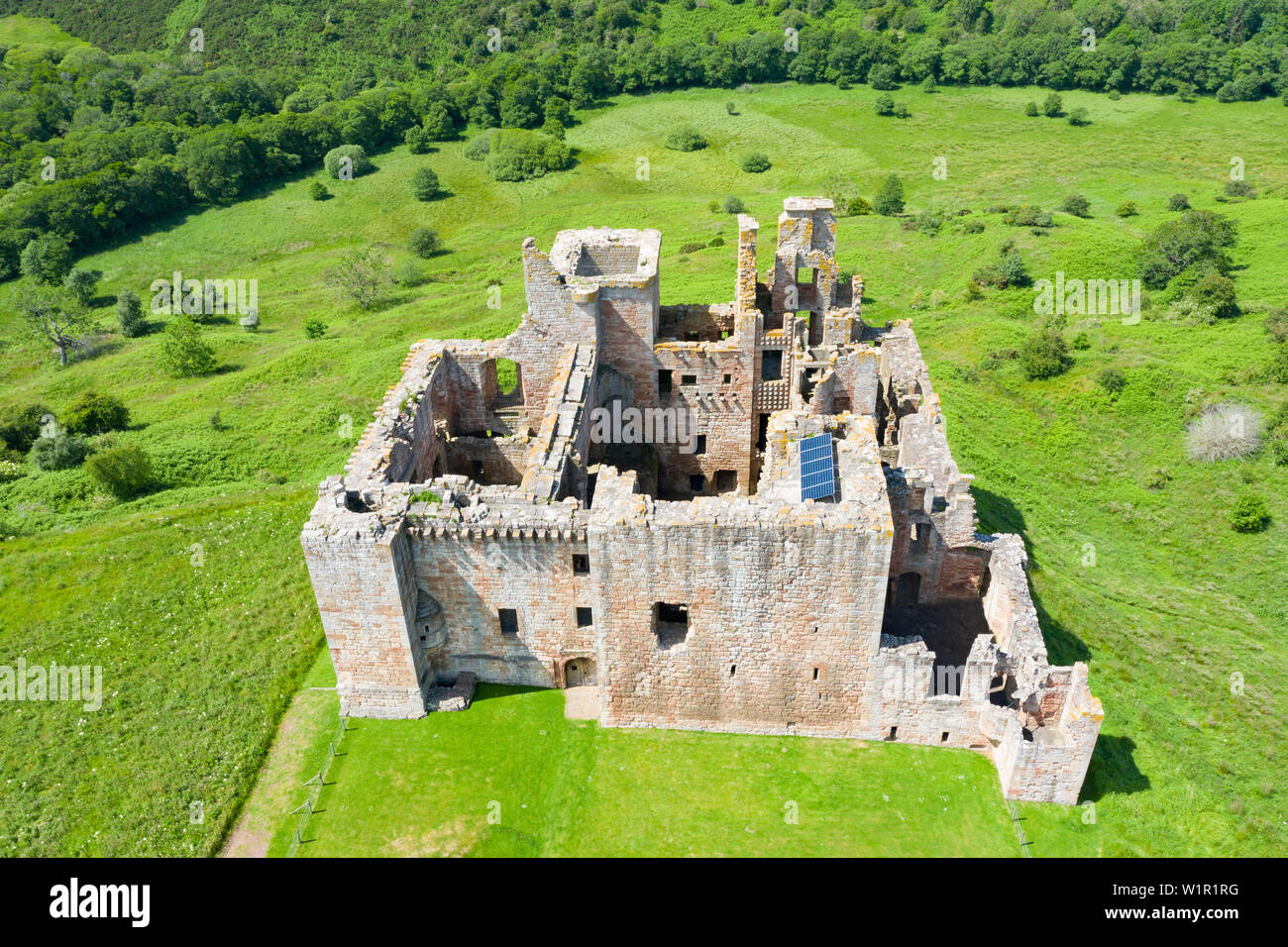 Portrait de Crichton Château de Midlothian, Ecosse, Royaume-Uni Banque D'Images