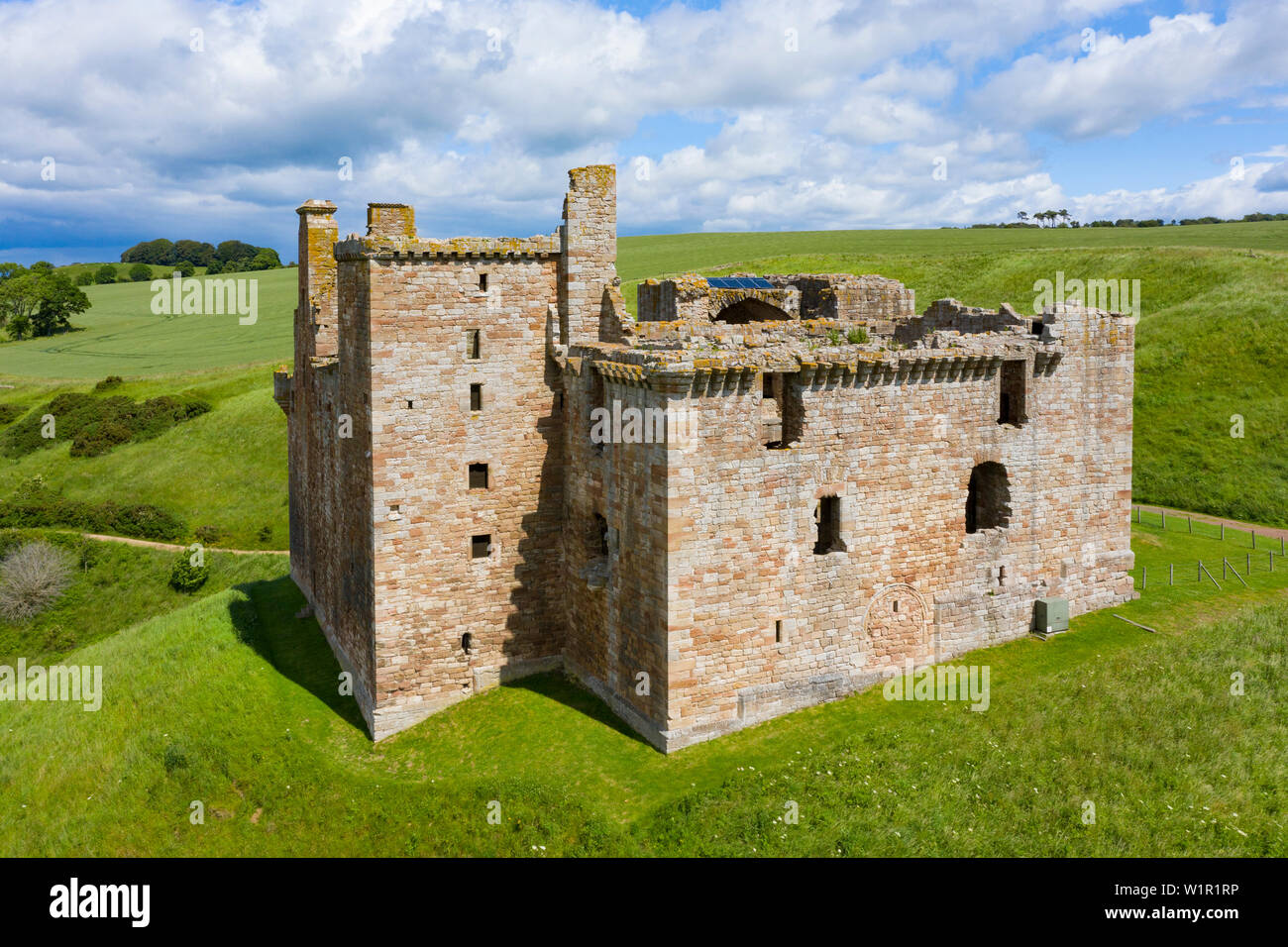 Portrait de Crichton Château de Midlothian, Ecosse, Royaume-Uni Banque D'Images