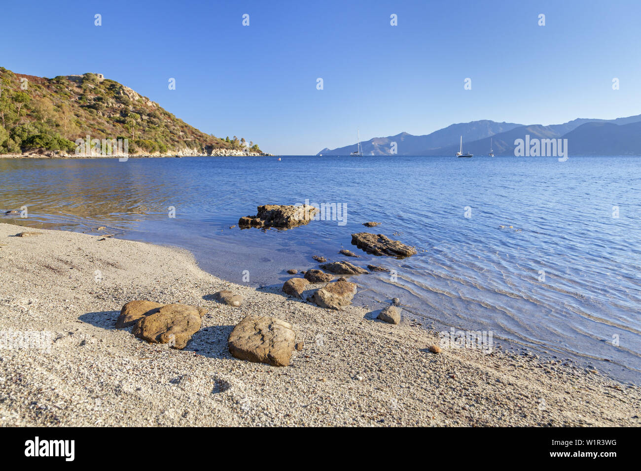 L'autre dans le désert des Agriates, près de Saint-Florent, en Corse, le sud de la France, France, Europe du Sud Banque D'Images