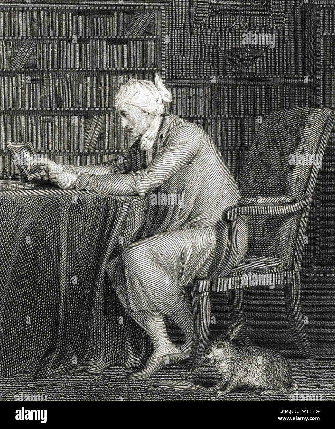 WILLIAM COWPER (1731-1800) poète et compositeur de l'hymne Anglais Banque D'Images