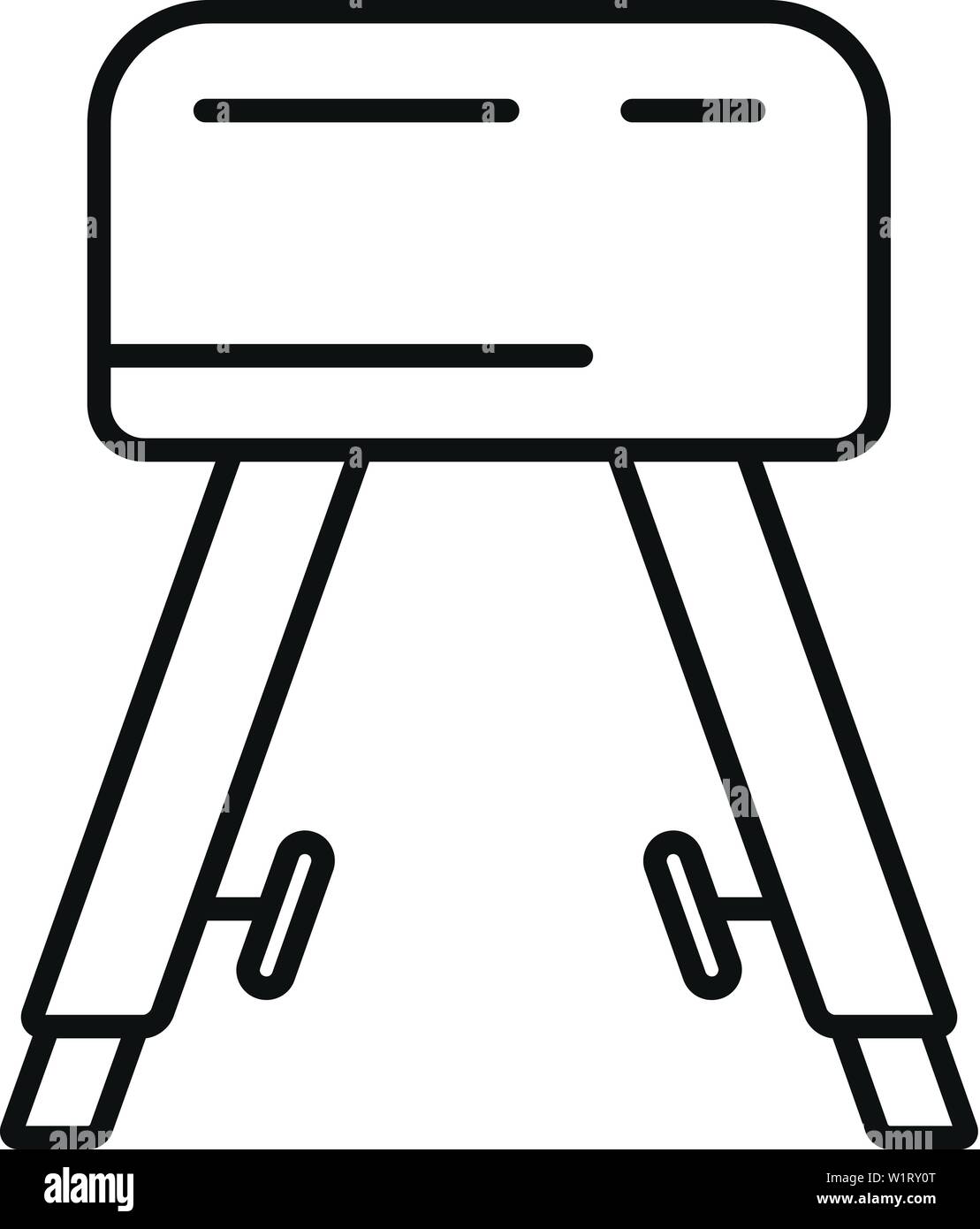 L'icône cheval de gymnastique. Gymnastique l'icône Contour vectoriel pour le web design isolé sur fond blanc Illustration de Vecteur