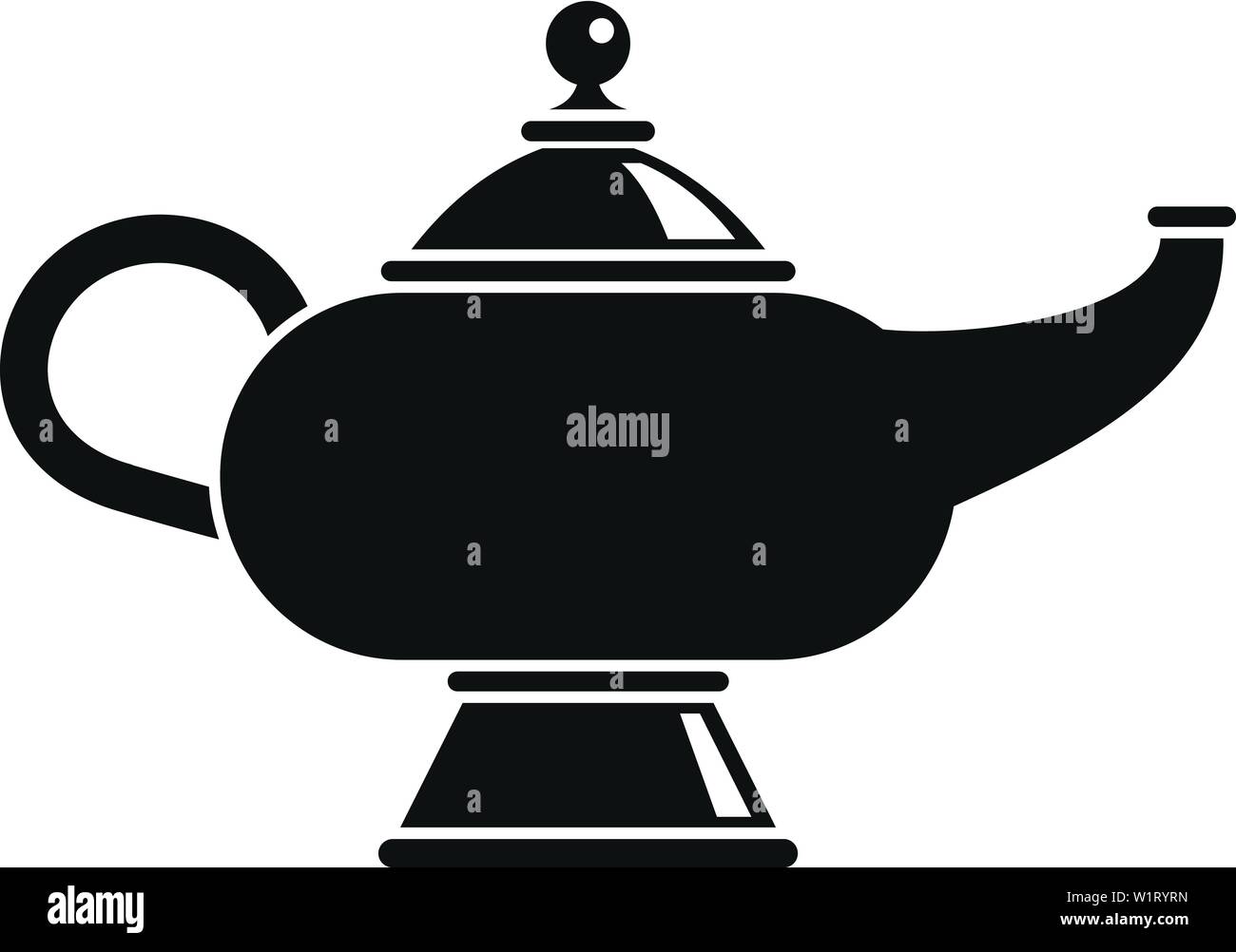 L'icône lampe Magic djinn. Simple illustration de l'icône vecteur lampe magic djinn pour web design isolé sur fond blanc Illustration de Vecteur