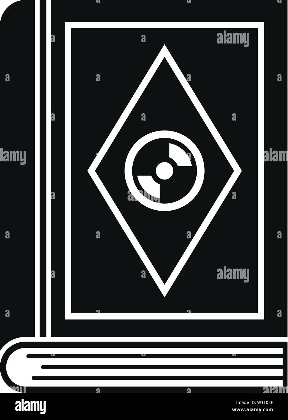 Vieux livre de magie. Simple illustration de livre de magie ancienne icône vecteur pour la conception web isolé sur fond blanc Illustration de Vecteur