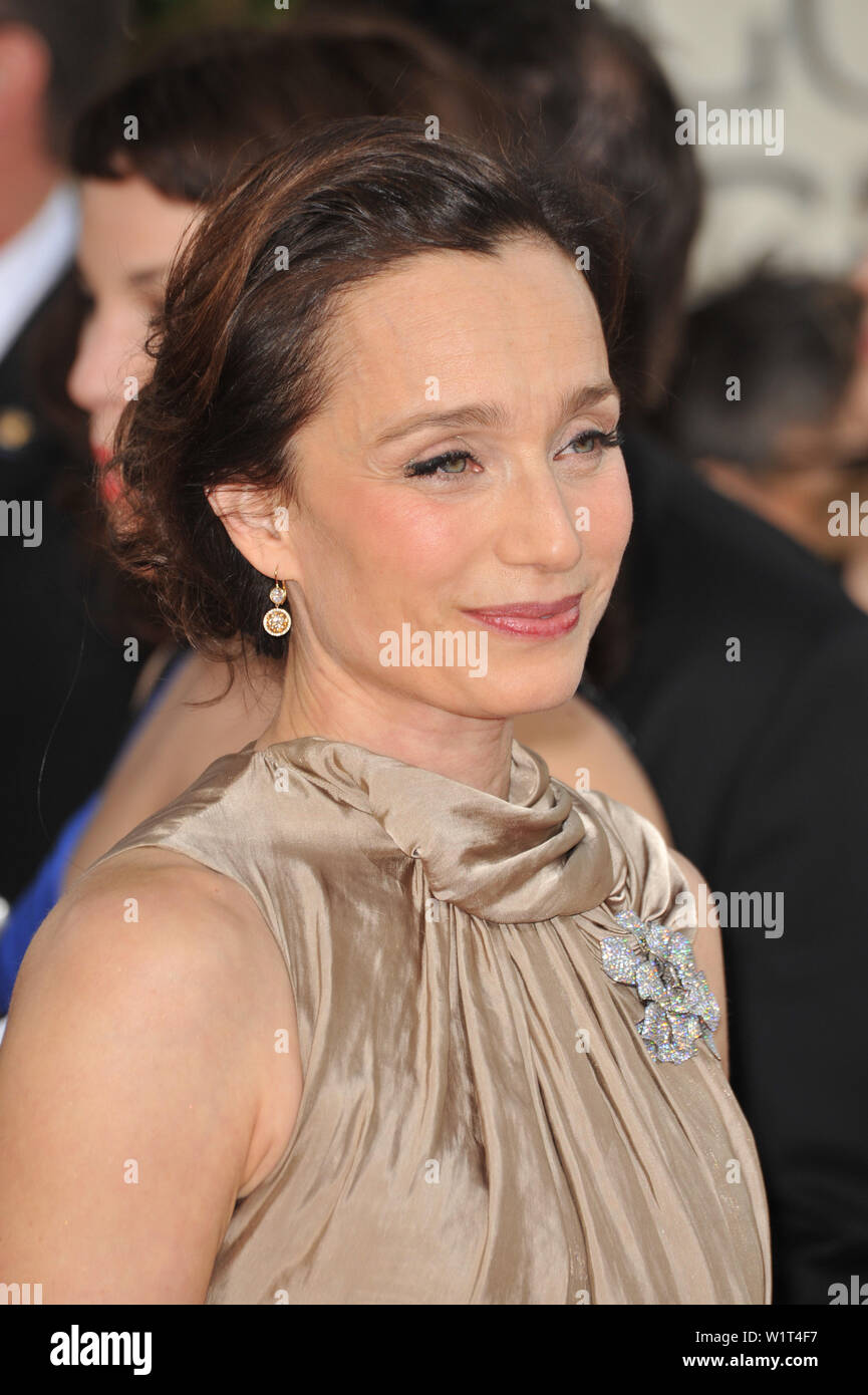 LOS ANGELES, CA. 11 janvier 2009 : Kristin Scott Thomas à la 66e assemblée annuelle Golden Globe Awards au Beverly Hilton Hotel. © 2009 Paul Smith / Featureflash Banque D'Images