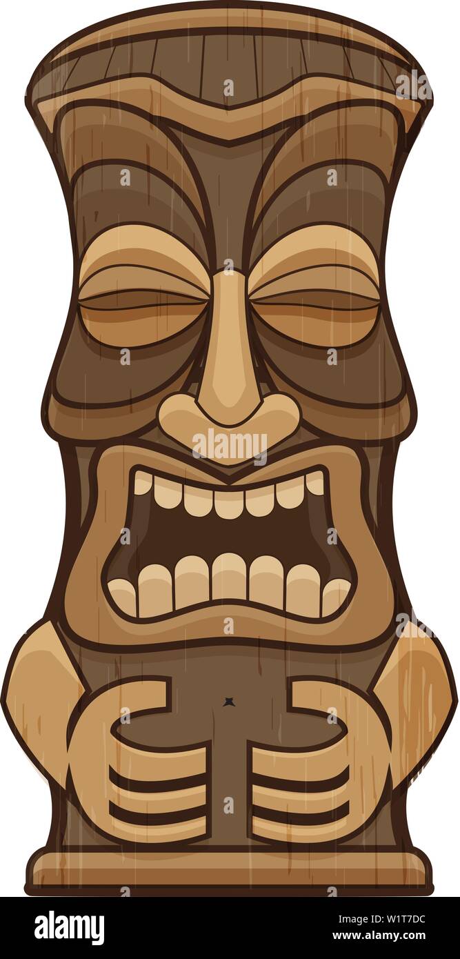 L'icône idole Hawaii. Caricature d'hawaii idol icône vecteur pour la conception web isolé sur fond blanc Illustration de Vecteur