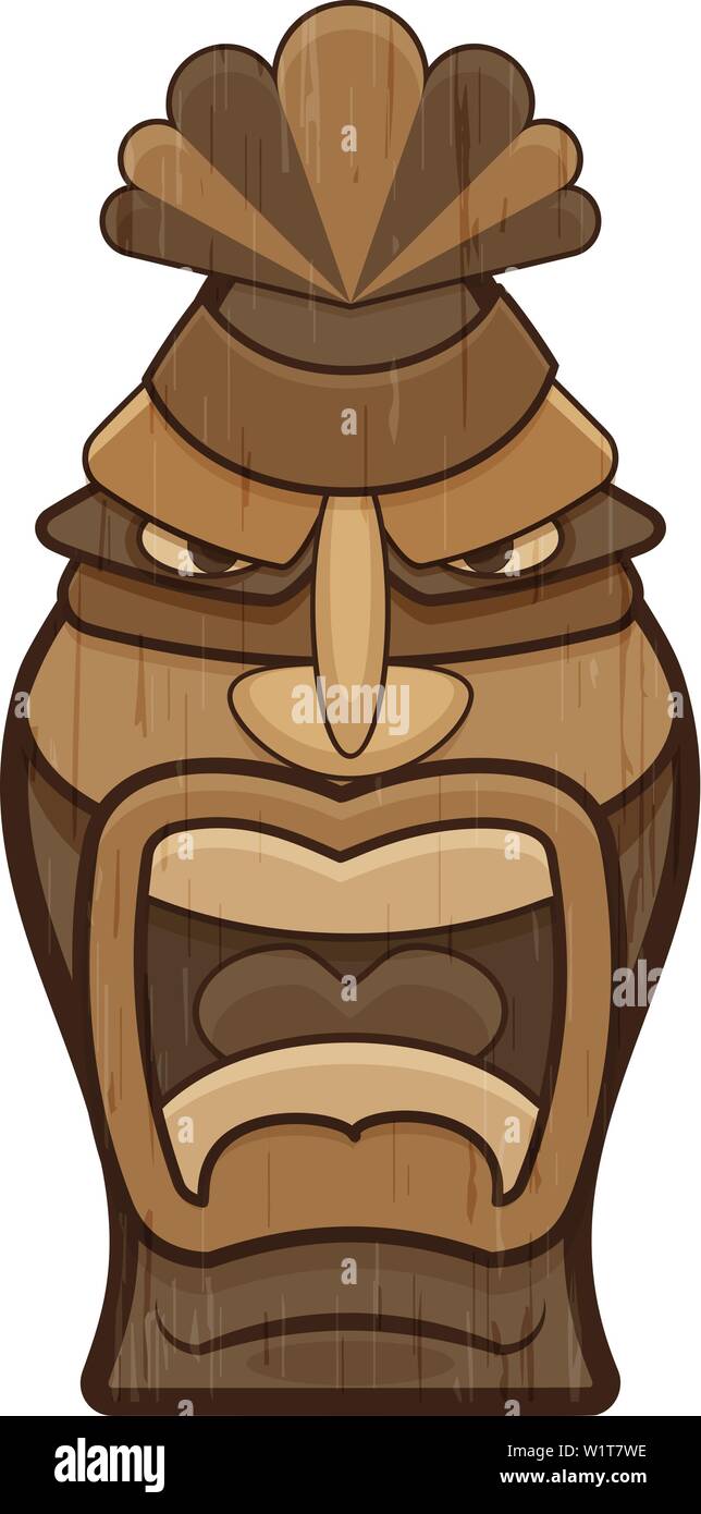 Icône idole de Tahiti. Caricature de tahiti idol icône vecteur pour la conception web isolé sur fond blanc Illustration de Vecteur