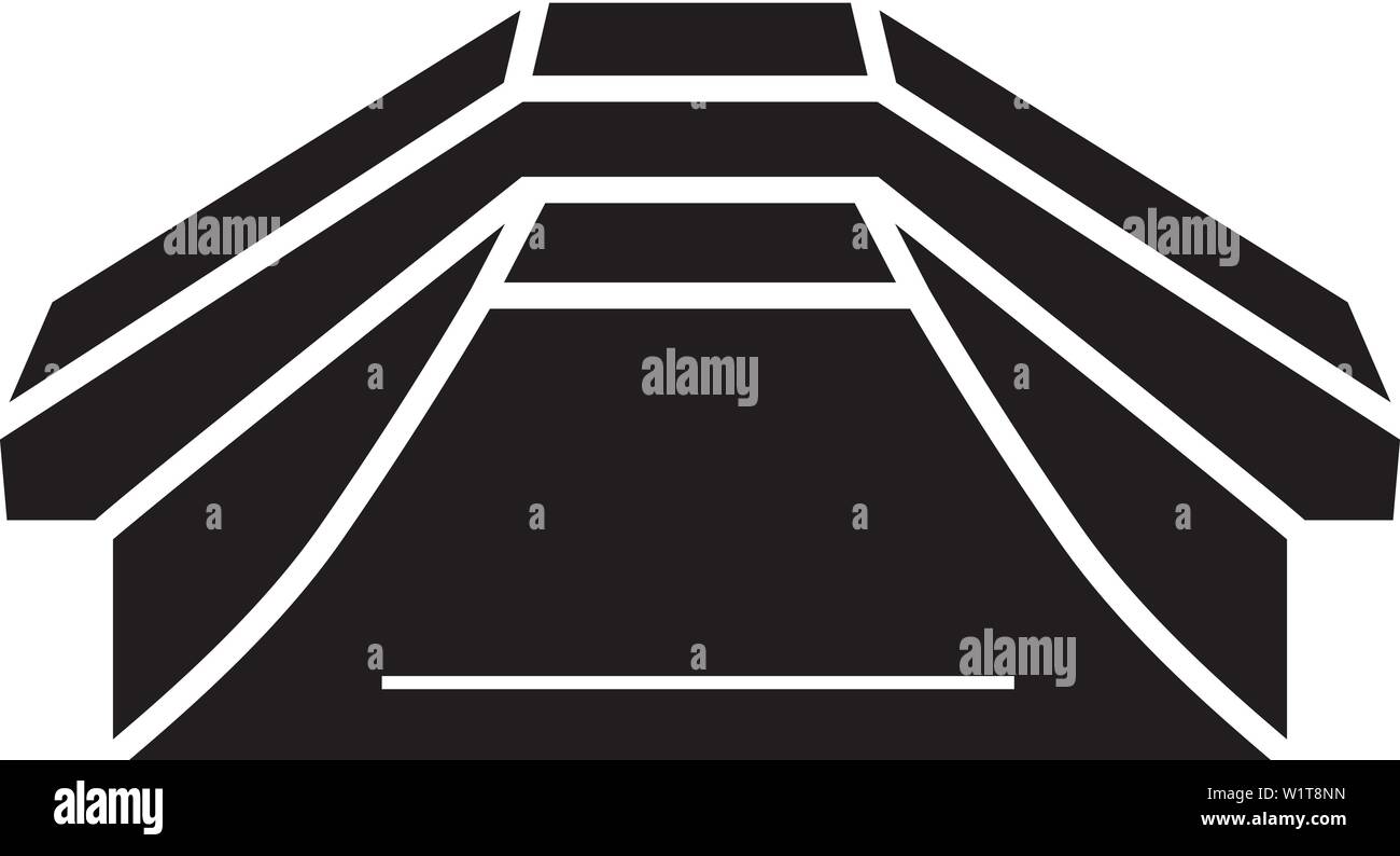 Skatepark icône. Simple illustration de l'icône vecteur skatepark pour la conception web isolé sur fond blanc Illustration de Vecteur
