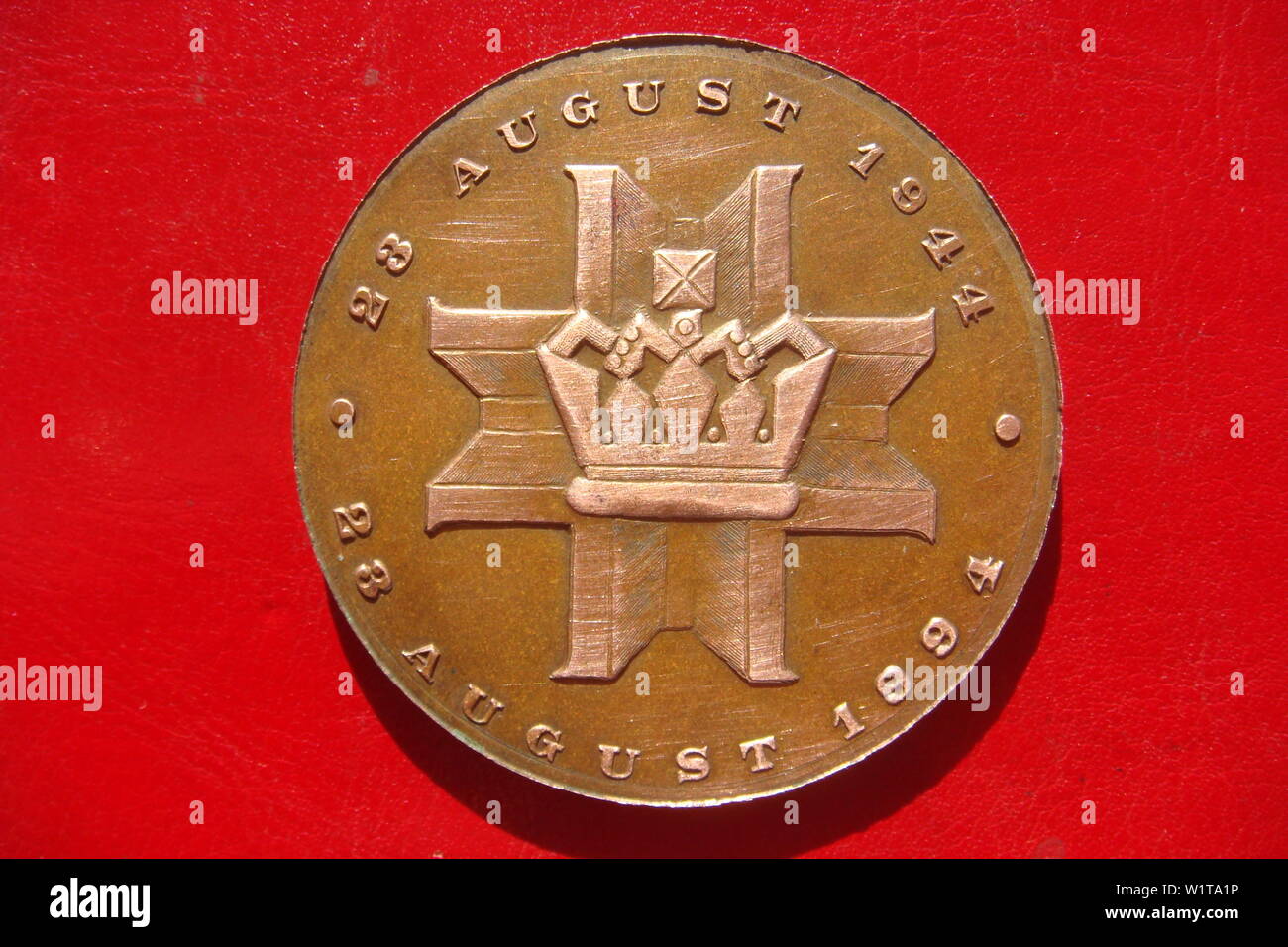 Roumanie Roi Michael 1944 1994 Médaille de bronze Banque D'Images