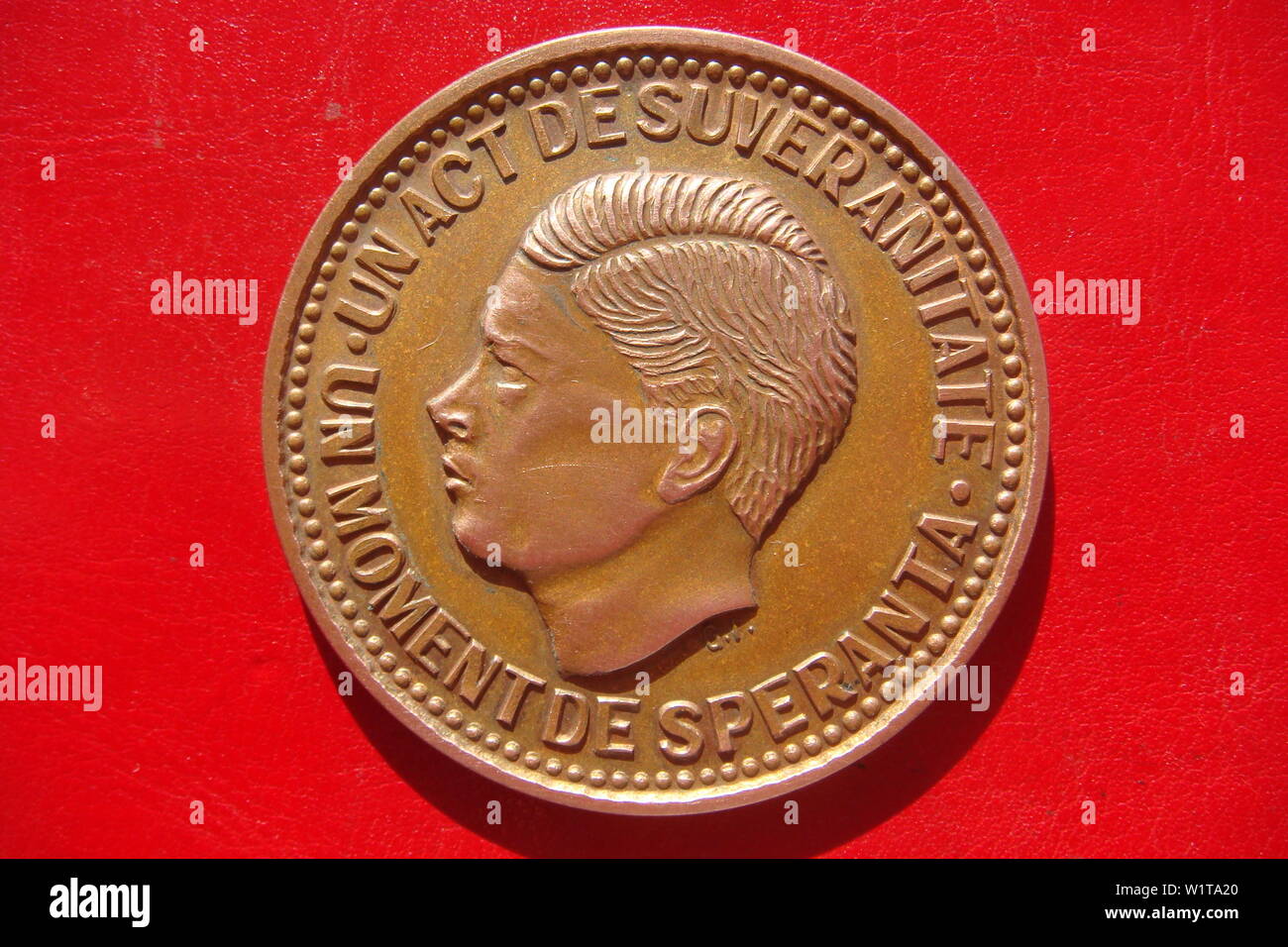 Roumanie Roi Michael 1944 1994 Médaille de bronze Banque D'Images