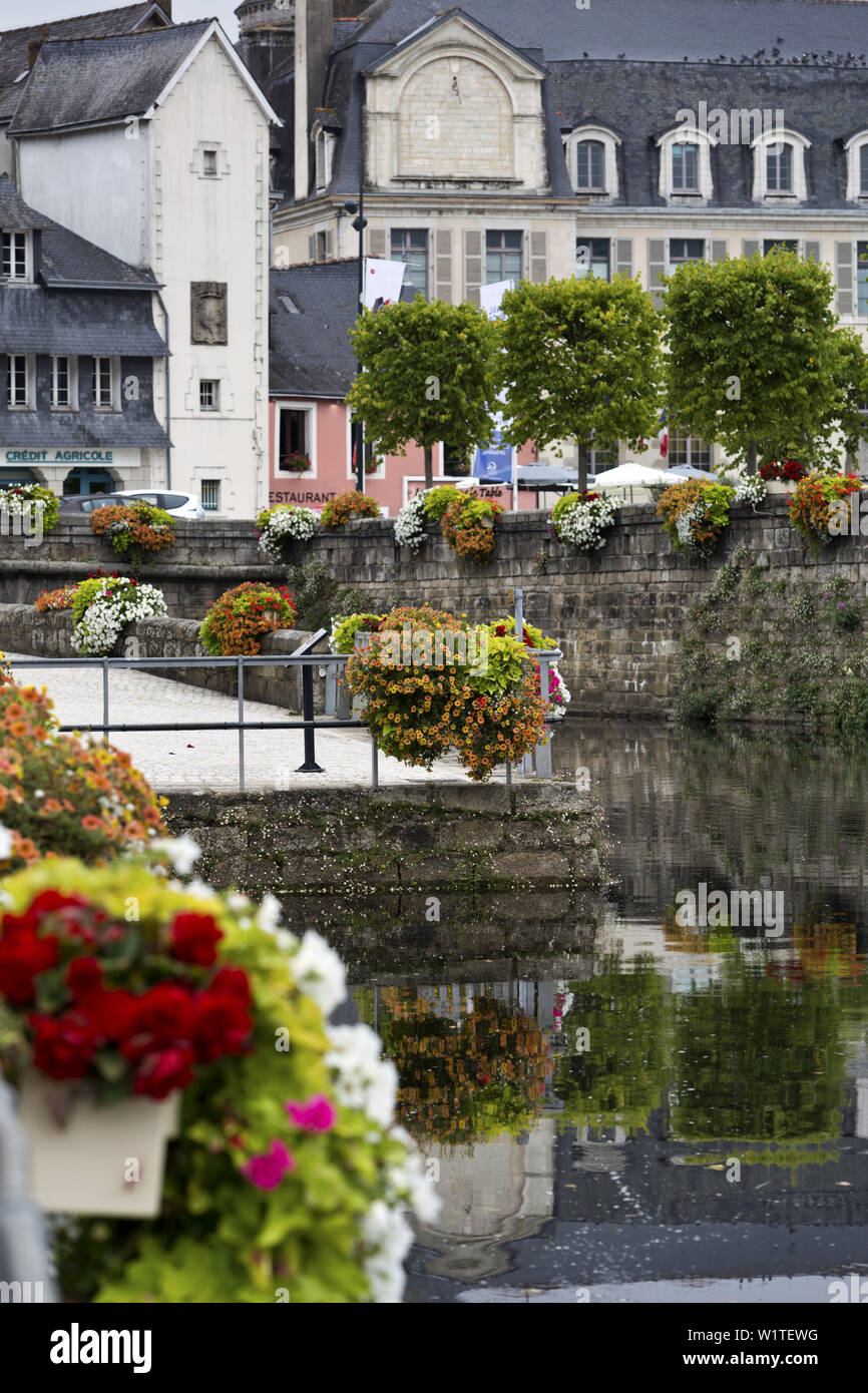 Village de Quimperlé, Bretagne, France Banque D'Images
