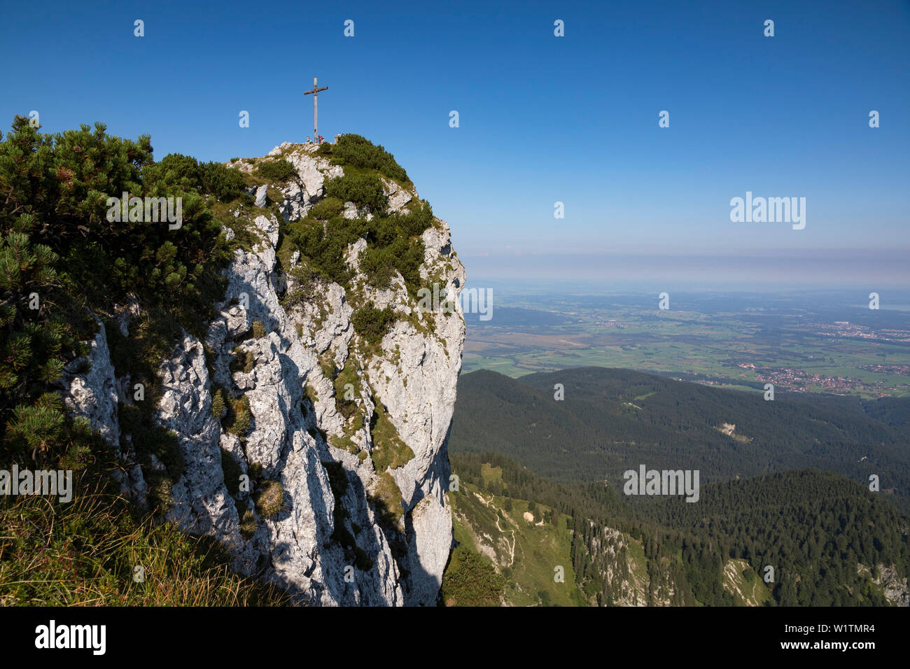 Sommet de montagne Benediktenwand, Haute-Bavière, Alpes, France, Europe Banque D'Images