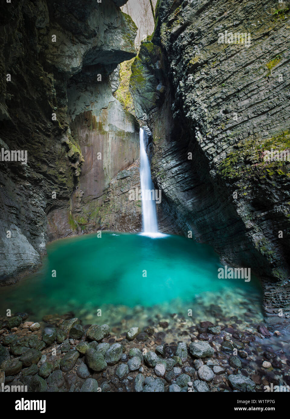 Kozjak cascade, Slovénie Banque D'Images
