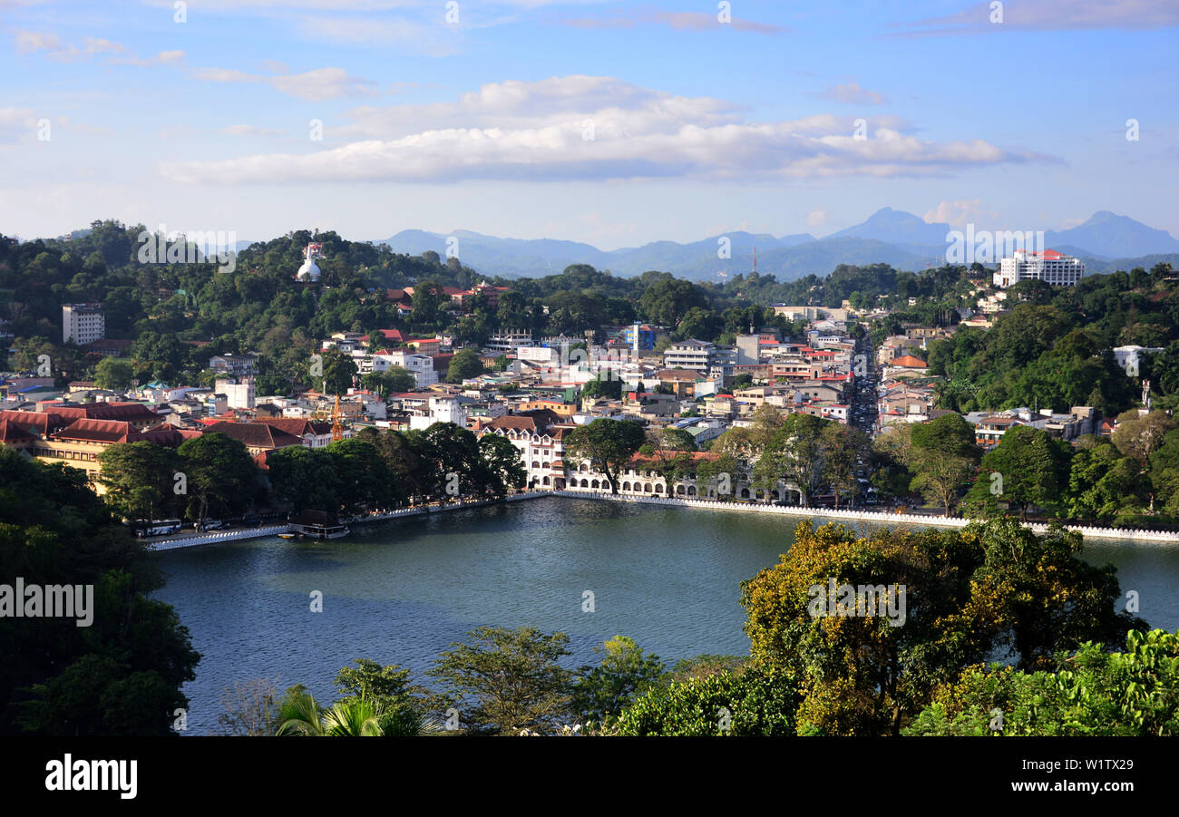 Vue sur les montagnes de Kandy, Sri Lanka Banque D'Images