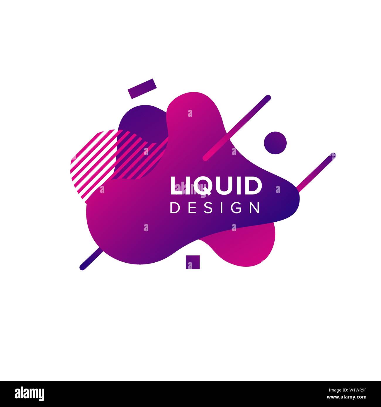 Abstrait, forme liquide Couleur Couleur de fond dégradé fluide se chevauchent. Creative Design Couleur néon vecteur Illustration de Vecteur